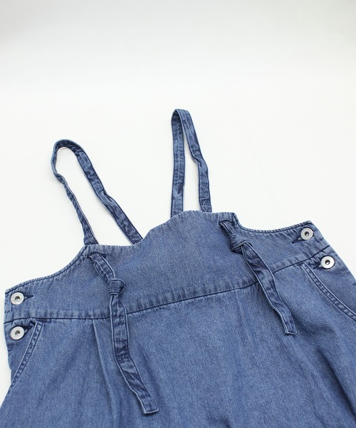 RNA-N（アールエヌエーエヌ）の「D1672 ＶＩＮＴＡＧＥ　ＦＩＮＩＳＨサロペット（スカート・レディース・ブルー系その他/キナリ/ワンウォッシュ・FREE）」の13枚目の写真