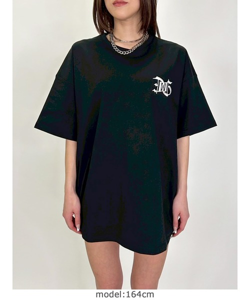 EGOIST（エゴイスト）の「BIG刺繍ユニセックスTシャツⅢ（Tシャツ/カットソー・レディース・パープル/ホワイト/ブラック・FREE）」の4枚目の写真