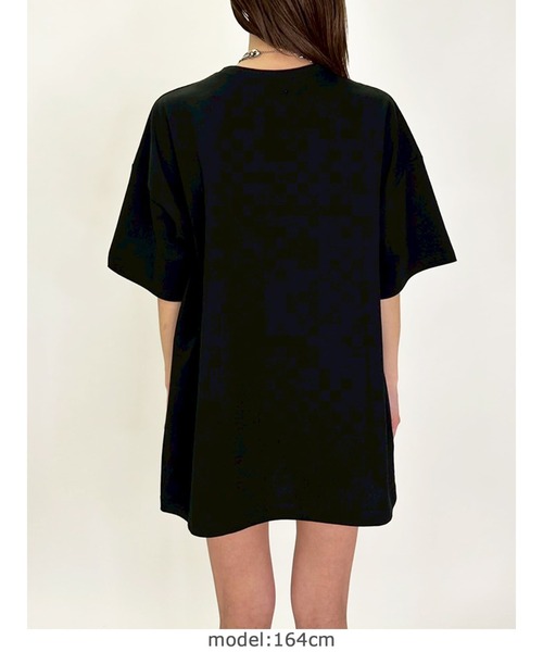 EGOIST（エゴイスト）の「BIG刺繍ユニセックスTシャツⅢ（Tシャツ/カットソー・レディース・パープル/ホワイト/ブラック・FREE）」の6枚目の写真