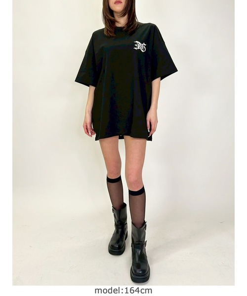 EGOIST（エゴイスト）の「BIG刺繍ユニセックスTシャツⅢ（Tシャツ/カットソー・レディース・パープル/ホワイト/ブラック・FREE）」の18枚目の写真