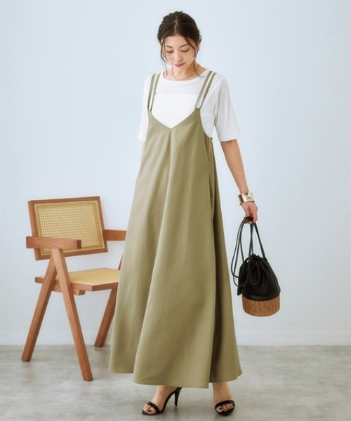 nissen(ニッセン)の「スラブシアー5分袖コンパクトTシャツ(Tシャツ/カットソー・レディース・モカ/ブラック/ライトベージュ/オフホワイト/ブルー・LL/3L/S/M/L)」の12枚目の写真