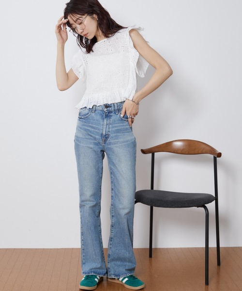 Auntie Rosa Holiday(アンティローザホリデー)の「レースノースリブラウス(シャツ/ブラウス・レディース・ホワイト/ブラウン・FREE)」の10枚目の写真
