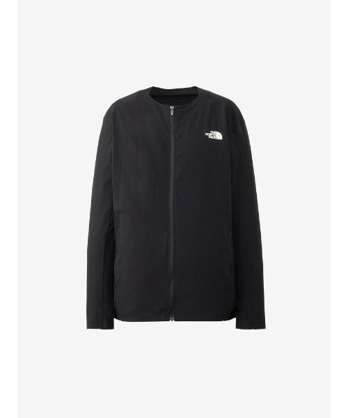 THE NORTH FACE（ザノースフェイス）の「ザ・ノースフェイス / フレキシブルラウンドネックジャケット NPW22582（レディース）（ノーカラージャケット・レディース・グレー系その他/ブラック・MEDIUM/LARGE）」の2枚目の写真
