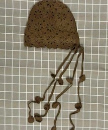 SHEPP（シープ）の「クロシェ編み ニット バブーシュカ（ニットキャップ/ビーニー）」