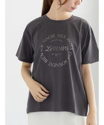 サークルロゴプリントTシャツ