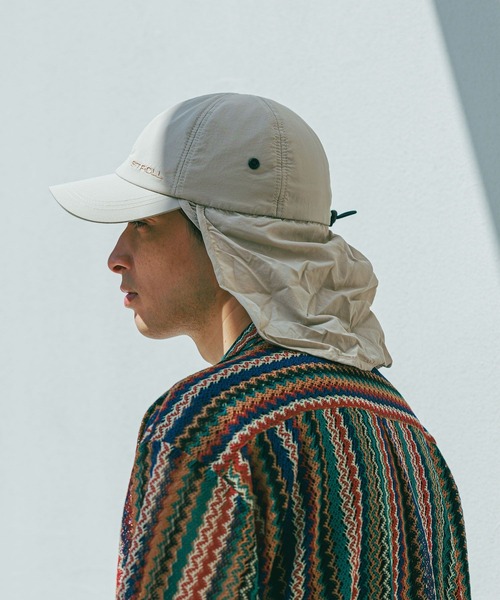 LAKOLE（ラコレ）の「シェード付きキャップ / 321145（キャップ・メンズ・カーキ/ブラック/ライトベージュ・9）」の2枚目の写真