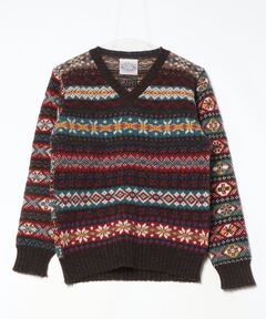 Jamieson's × BEAMS PLUS / 別注 Vee Neck Vest（ニット/セーター