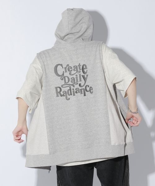 パーカー 「UNISEX/選べる着丈」ロゴウラケフーディー レディース メンズ UNISEX/選べる着丈】ロゴウラケフーディー（パーカー）｜Anui