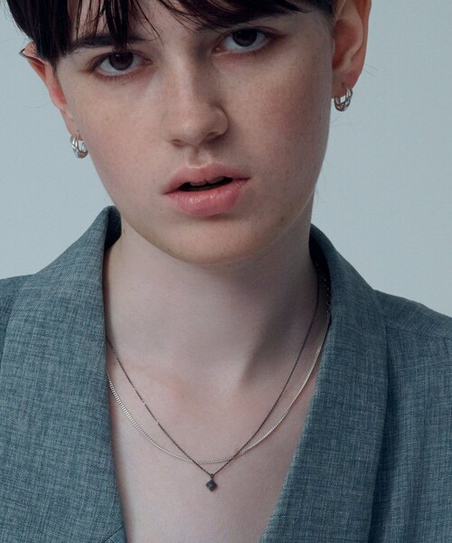 and cloud(アンドクラウド)の「Ink Helical Pierce(ピアス(両耳用)・レディース・シルバー・FREE)」の9枚目の写真
