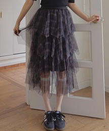 3.3 Field Trip／チェックフリルスカート