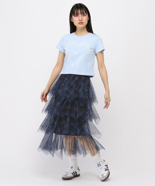 3.3 Field Trip （3.3フィールドトリップ）の「3.3 Field Trip／チェックフリルスカート（スカート・レディース・ネイビー/ブラック・FREE）」の11枚目の写真