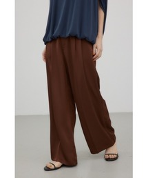 crie conforto | サテンワイドパンツ(スラックス)