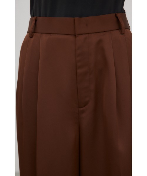 crie conforto(クリーコンフォルト)の「サテンワイドパンツ(スラックス・レディース・ブラウン/ベージュ/ネイビー・SMALL/MEDIUM)」の22枚目の写真