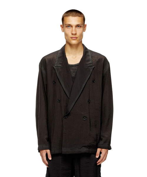 DIESEL（ディーゼル）の「メンズ ダブルジャケット J-KEYSERY（テーラードジャケット・メンズ・ライトブラウン/ブラック・46/48/50/52/44/54）」の10枚目の写真