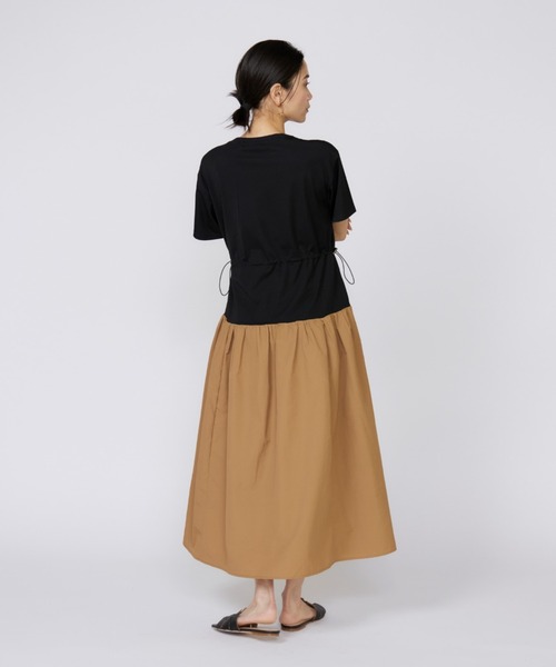 INED（イネド）の「ドッキングワンピース（ワンピース・レディース・キャメル/ブラック・9号/7号）」の6枚目の写真