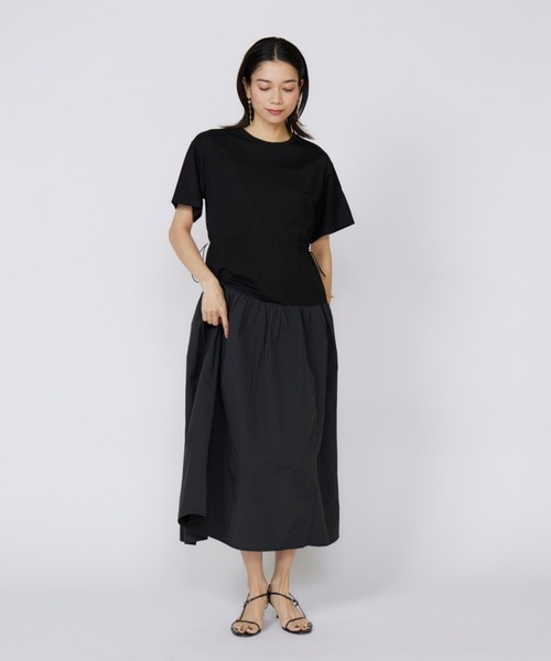 INED（イネド）の「ドッキングワンピース（ワンピース・レディース・キャメル/ブラック・9号/7号）」の4枚目の写真