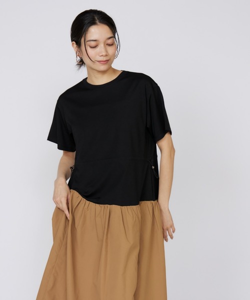 INED（イネド）の「ドッキングワンピース（ワンピース・レディース・キャメル/ブラック・9号/7号）」の15枚目の写真