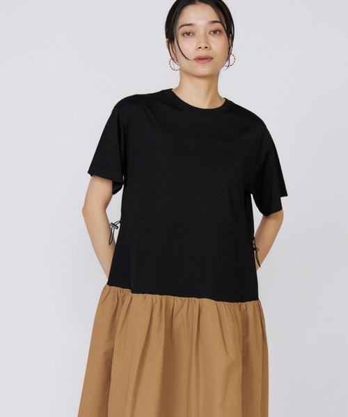 INED（イネド）の「ドッキングワンピース（ワンピース・レディース・キャメル/ブラック・9号/7号）」の14枚目の写真