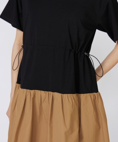 INED（イネド）の「ドッキングワンピース（ワンピース・レディース・キャメル/ブラック・9号/7号）」の12枚目の写真