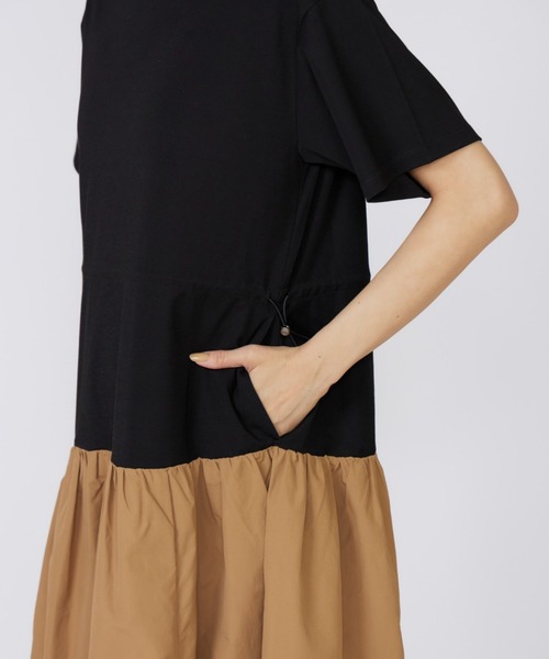 INED（イネド）の「ドッキングワンピース（ワンピース・レディース・キャメル/ブラック・9号/7号）」の11枚目の写真