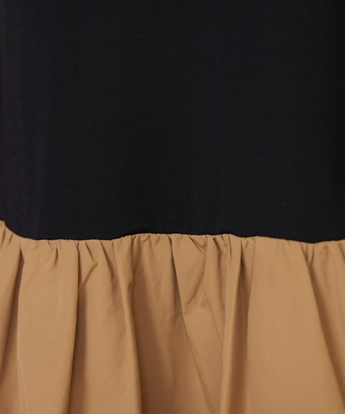 INED（イネド）の「ドッキングワンピース（ワンピース・レディース・キャメル/ブラック・9号/7号）」の9枚目の写真