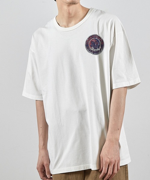 RATTLE TRAP(ラトルトラップ)の「ビンテージサークルロゴピグメントTシャツ(Tシャツ/カットソー・メンズ・ブラック/ホワイト・S/M/L/LL)」の1枚目の写真