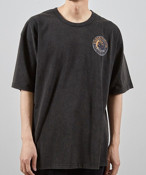 RATTLE TRAP(ラトルトラップ)の「ビンテージサークルロゴピグメントTシャツ(Tシャツ/カットソー・メンズ・ブラック/ホワイト・S/M/L/LL)」の2枚目の写真