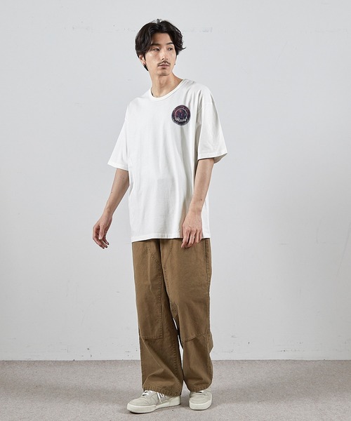 RATTLE TRAP(ラトルトラップ)の「ビンテージサークルロゴピグメントTシャツ(Tシャツ/カットソー・メンズ・ブラック/ホワイト・S/M/L/LL)」の3枚目の写真