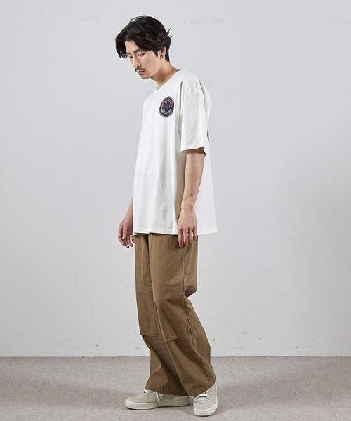 RATTLE TRAP(ラトルトラップ)の「ビンテージサークルロゴピグメントTシャツ(Tシャツ/カットソー・メンズ・ブラック/ホワイト・S/M/L/LL)」の5枚目の写真