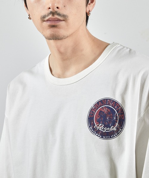 RATTLE TRAP(ラトルトラップ)の「ビンテージサークルロゴピグメントTシャツ(Tシャツ/カットソー・メンズ・ブラック/ホワイト・S/M/L/LL)」の12枚目の写真