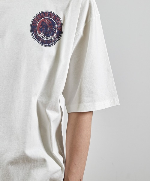 RATTLE TRAP(ラトルトラップ)の「ビンテージサークルロゴピグメントTシャツ(Tシャツ/カットソー・メンズ・ブラック/ホワイト・S/M/L/LL)」の14枚目の写真