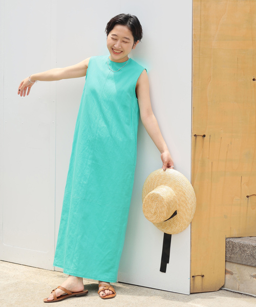 IENA イエナ ノースリーブ ワンピース IENA ワンピース ノースリーブ V