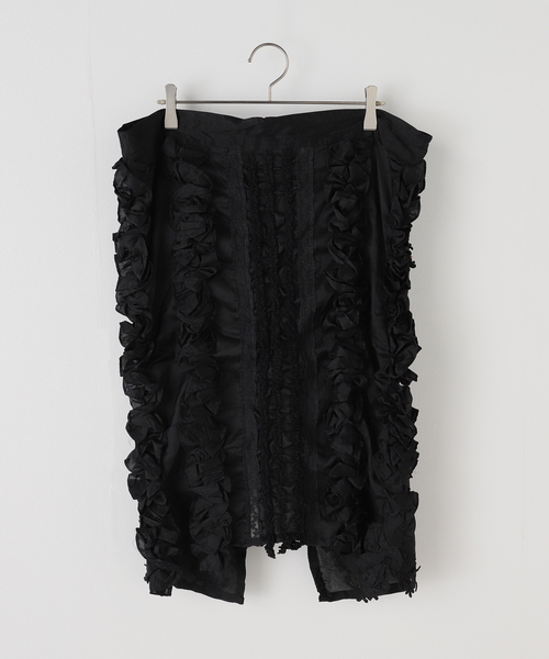 セール】crinkle crinkle crinkle Frill rayon shantung apron