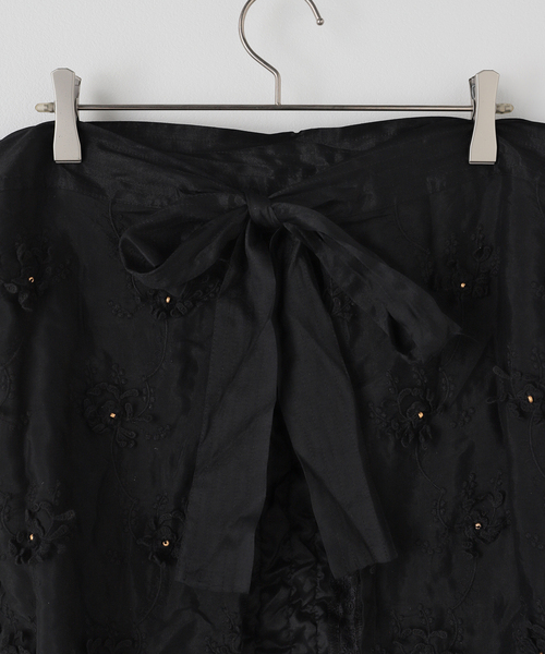 セール】crinkle crinkle crinkle Frill rayon shantung apron