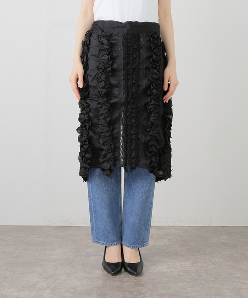 ＊THE SHINZONE SHANTUNG FRILL SKIRT 25ss_001903_934889c6-9da1-4c40