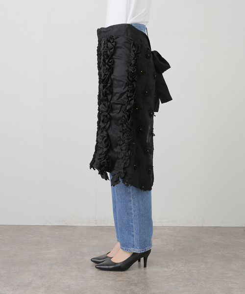クリンクルクリンクルクリンクル frill apron skirt SALON adam et rope'｜【crinkle crinkle crinkle(クリンクル