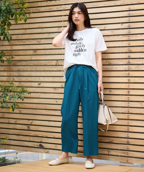 ENFOLD リネン風サルエルパンツ40手洗い可 楽天市場】リネン サルエル パンツ ロング丈 レディース 春 夏