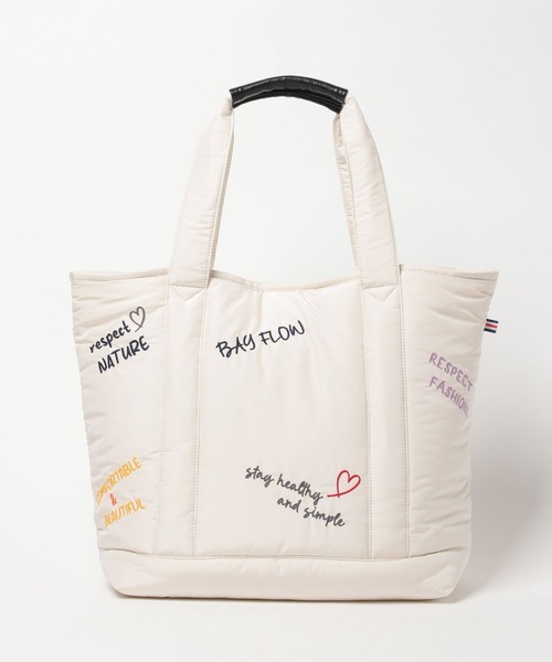 fioowトートバック セール】刺繍パフロゴトートL（トートバッグ）｜BAYFLOW