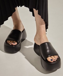 STUDIOUS（ステュディオス）の「【STUDIOUS/ステュディオス】Soft Leather Padded Sandals/ソフトレザー パデッドサンダル（サンダル）」