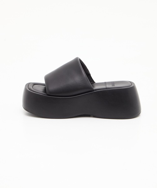 STUDIOUS（ステュディオス）の「【STUDIOUS/ステュディオス】Soft Leather Padded Sandals/ソフトレザー パデッドサンダル（サンダル・レディース・ブラック・1/2）」の18枚目の写真