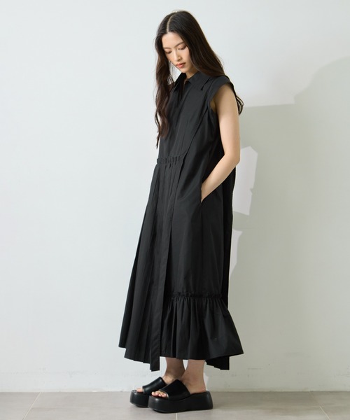 STUDIOUS(ステュディオス)の「【STUDIOUS/ステュディオス】Soft Leather Padded Sandals/ソフトレザー パデッドサンダル(サンダル・レディース・ブラック・1/2)」の22枚目の写真