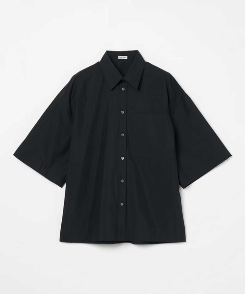 INSCRIRE/アンスクリア】Cotton Short Sleeve Shirt/コットン