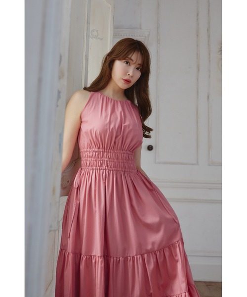 ワンピース her lip to Riviera Bow Tiered Long Dress Riviera Bow Tiered Long Dress(ワンピース)|Her lip to