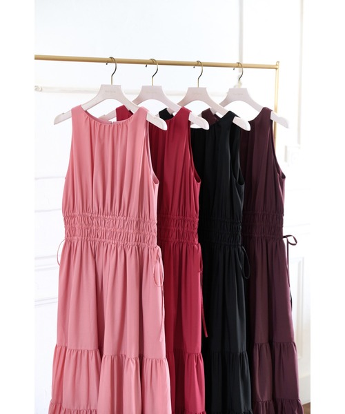 Riviera Bow Tiered Long Dress（ワンピース）｜Her lip to