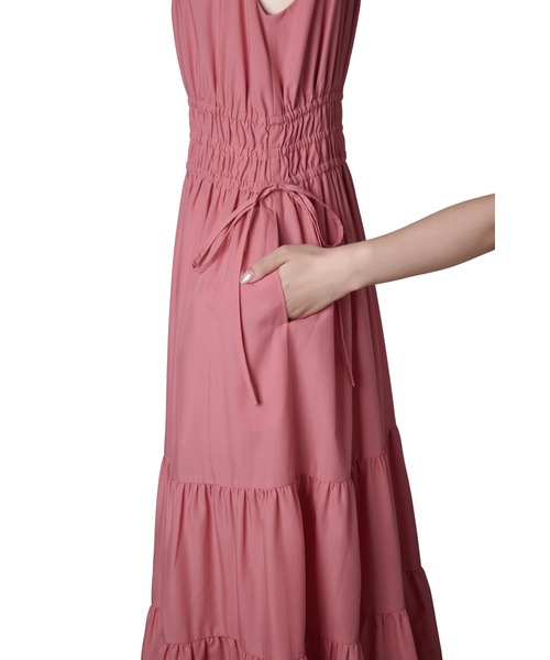 Riviera Bow Tiered Long Dress（ワンピース）｜Her lip to
