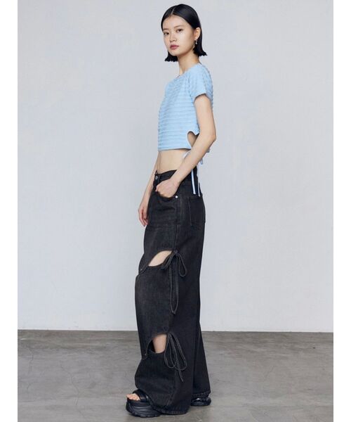 カットアウトルーズジーンズ　EMODA エモダ EMODA（エモダ）の「カットアウトルーズジーンズ（デニムパンツ