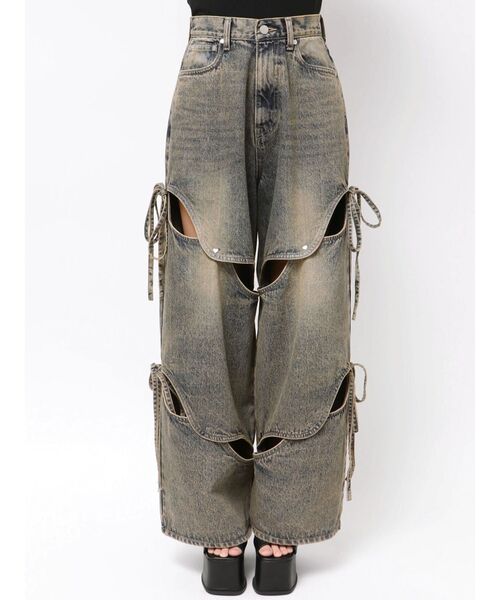 EMODA❤︎カットアウトルーズジーンズ EMODA ジーンズ デニム デニムパンツ カットアウトルーズ