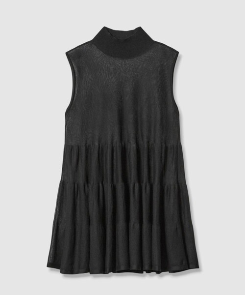 allureville（アルアバイル）の「シアーティアードチュニック（ニット/セーター・レディース・レッド/イエロー/ブラック・2）」の16枚目の写真