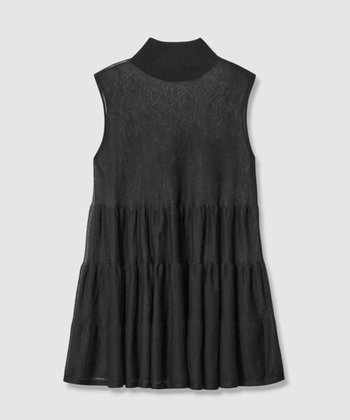 allureville（アルアバイル）の「シアーティアードチュニック（ニット/セーター・レディース・レッド/イエロー/ブラック・2）」の15枚目の写真