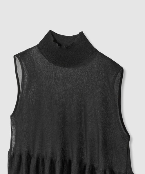 allureville（アルアバイル）の「シアーティアードチュニック（ニット/セーター・レディース・レッド/イエロー/ブラック・2）」の14枚目の写真